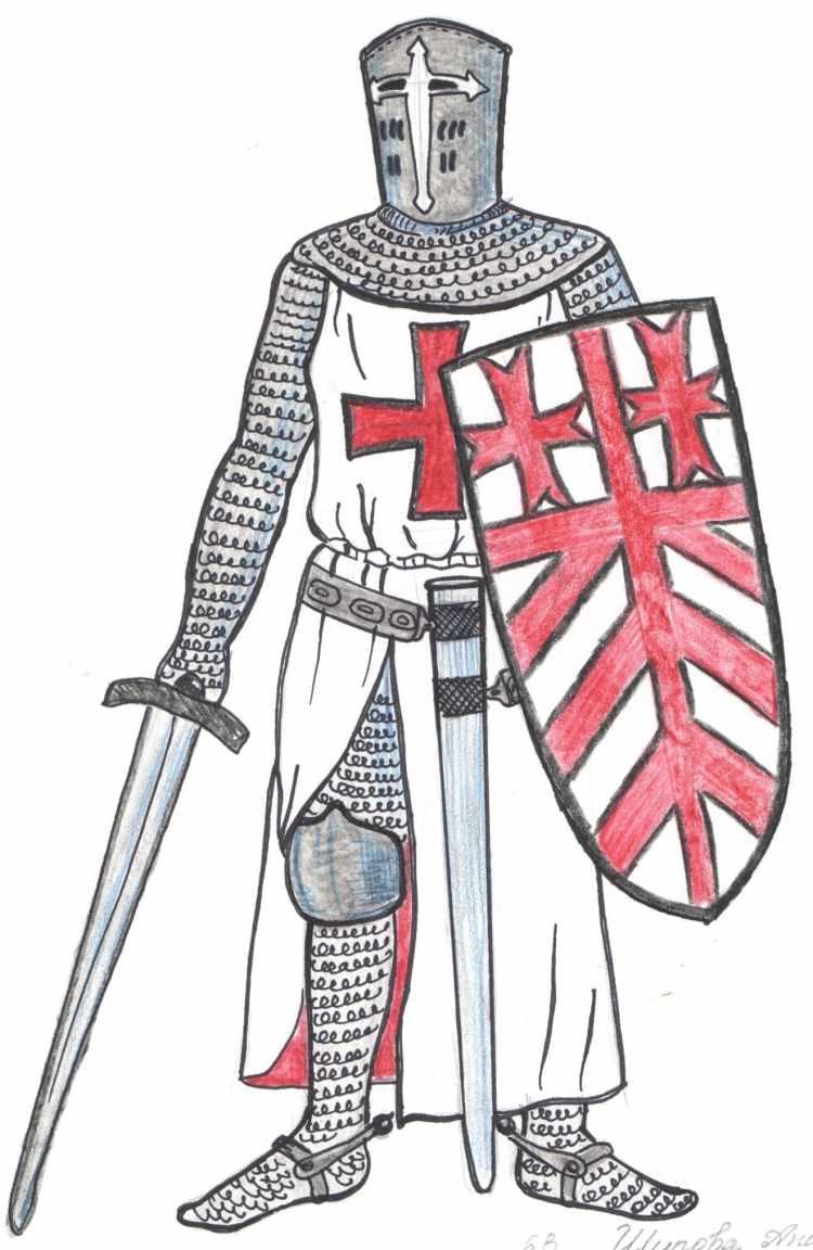 Рыцари для срисовки средневековье