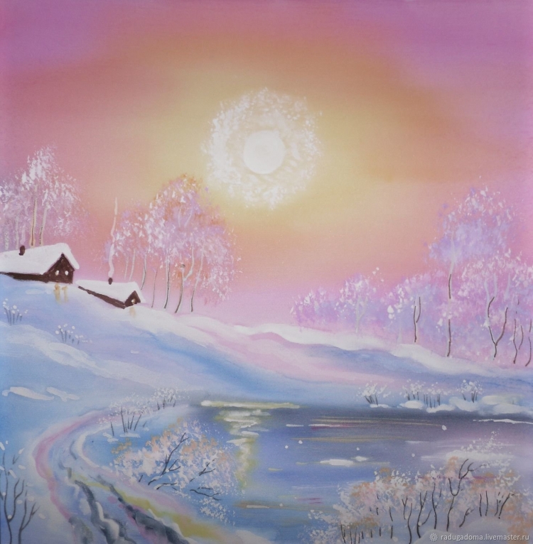 Рисунок на тему зимнее утро Пушкин