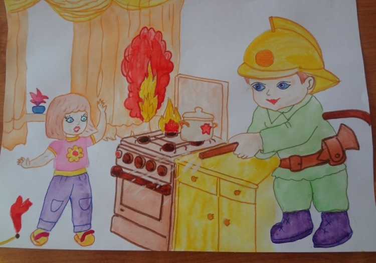 Детские рисунки на тему безопасность жизнедеятельности