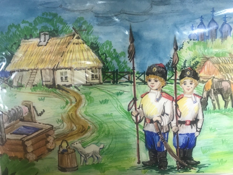 Рисунки на казачью тему для дошкольников