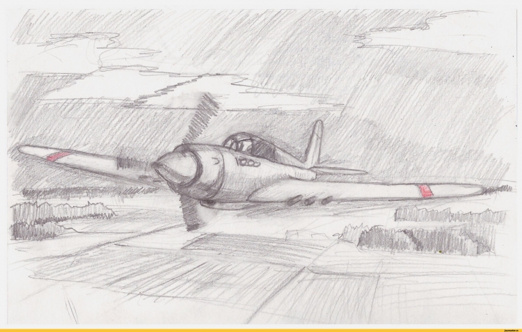 Рисунки на военную тему самолеты
