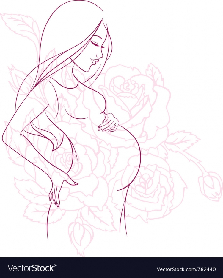 Рисунки для срисовки беременность