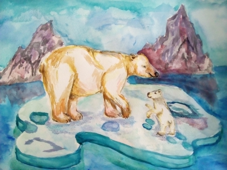 Рисунки на тему Арктика глазами детей