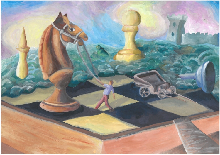 Рисунок на шахматную тему для детей