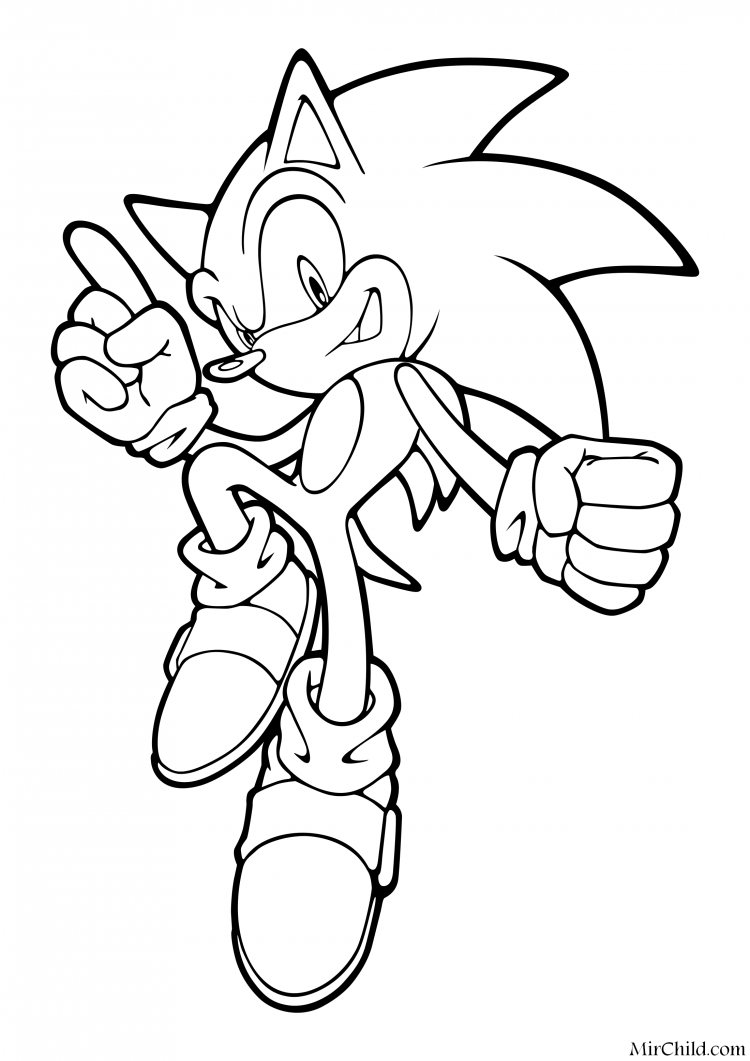 Raskraska Sonic Boom