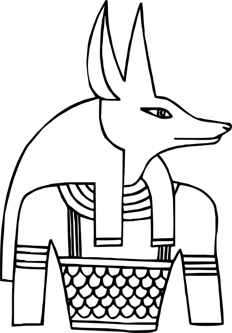 Срисовка Бога Египта Анубиса