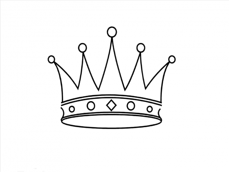Корона принцессы для срисовки