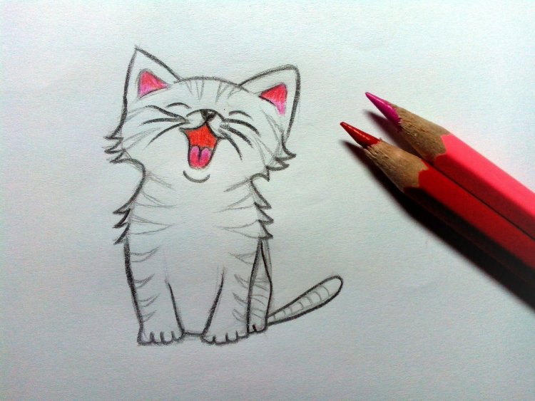 Котенок рисунок