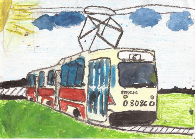 Детские рисунки на тему транспорт