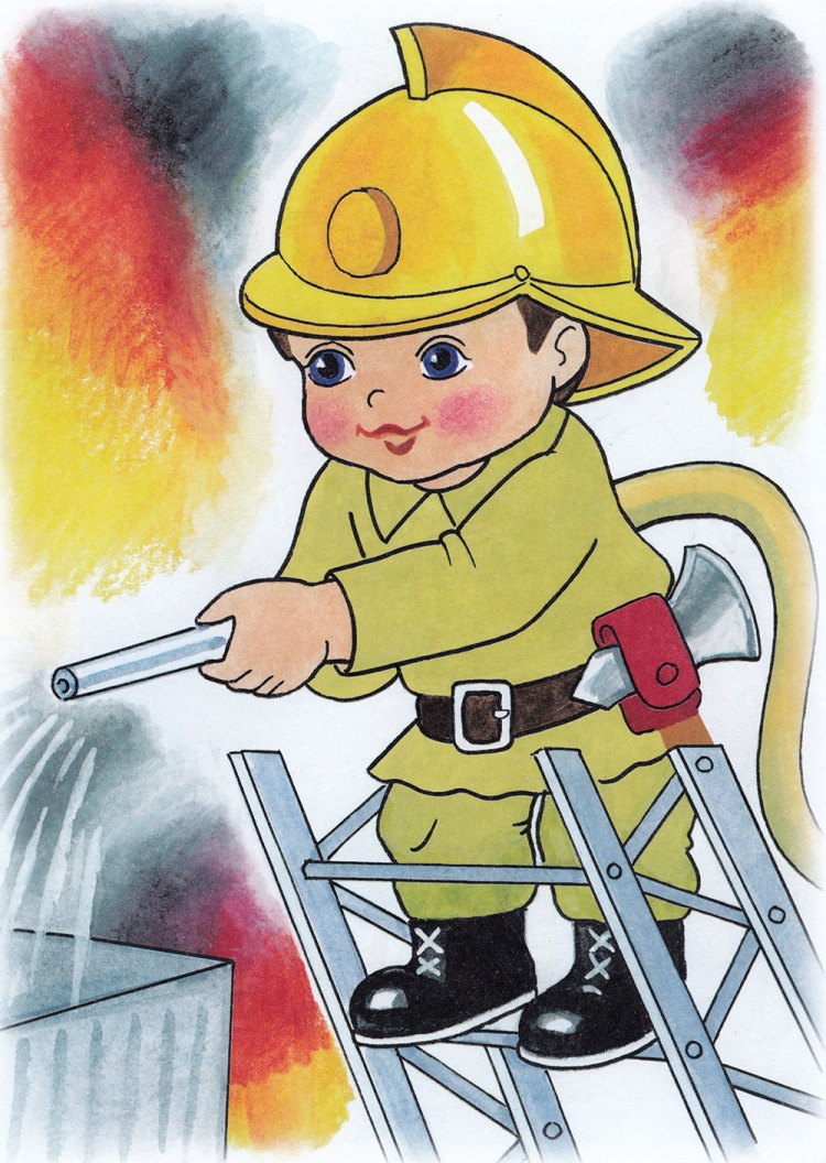 Рисунок на тему отважные пожарные