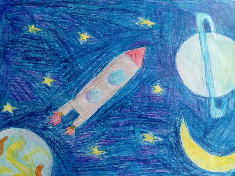 Рисунок на космическую тему