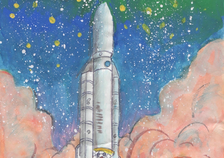 Рисунок на космическую тему