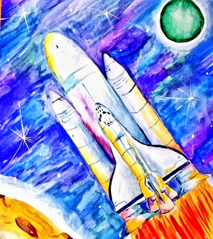 Рисунок на космическую тему