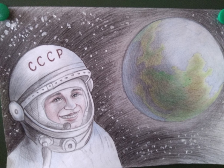 Рисунок на тему космос фломастерами