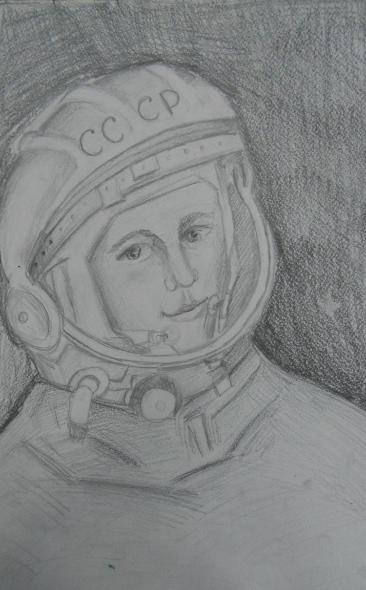 Рисунок ко Дню космонавтики