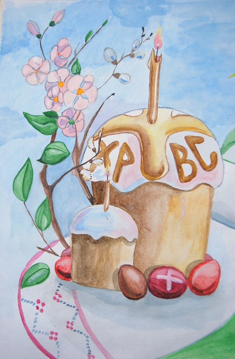 Пасхальные рисунки карандашом