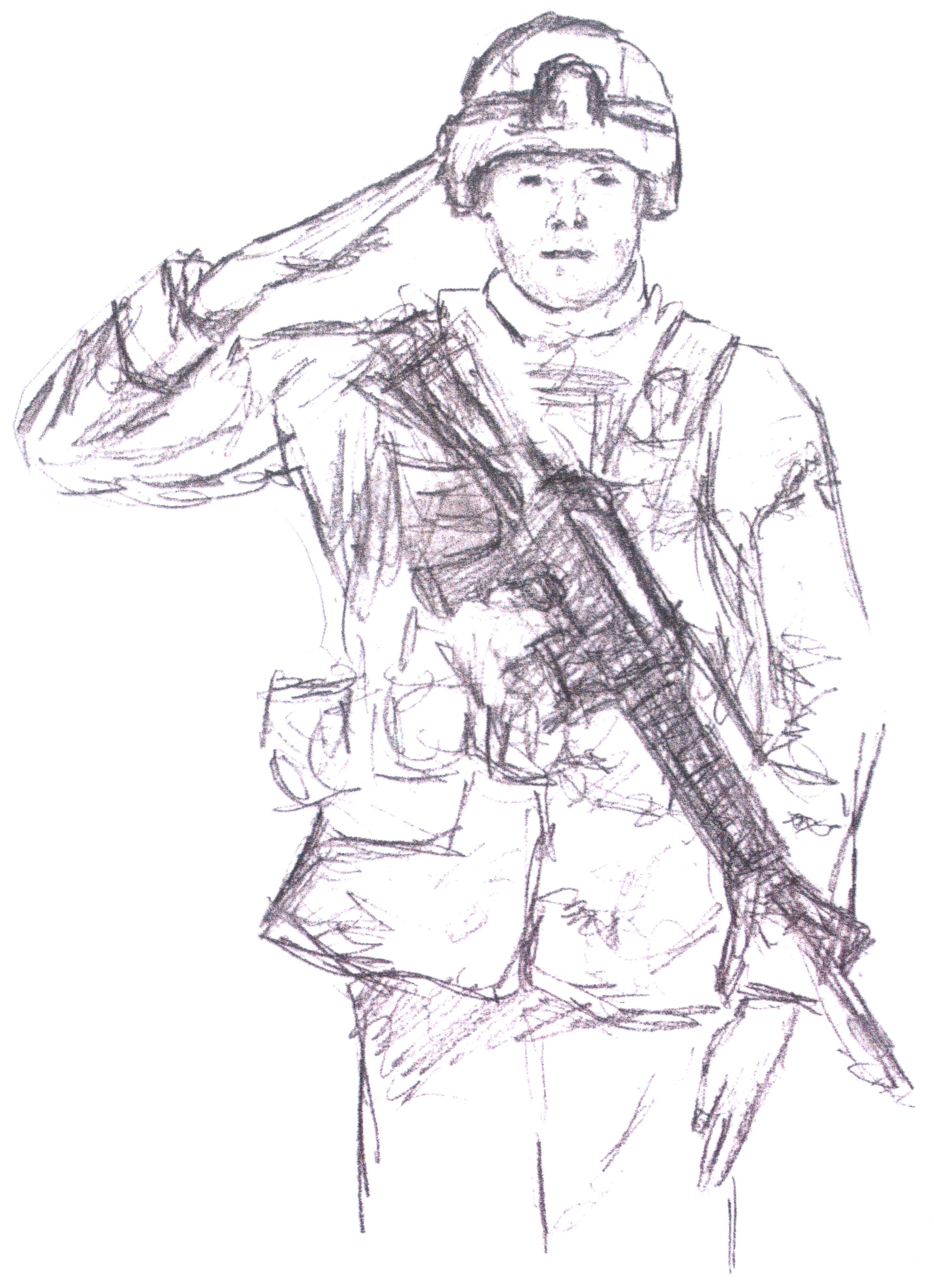 Картинки для срисовки солдат