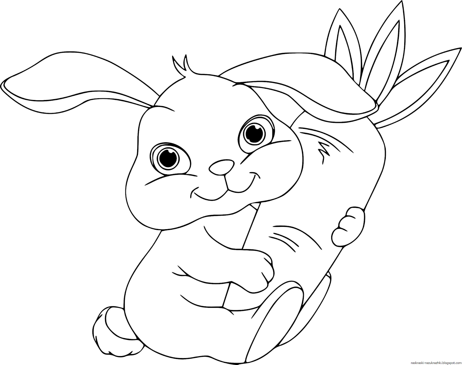 Раскраска Кролик