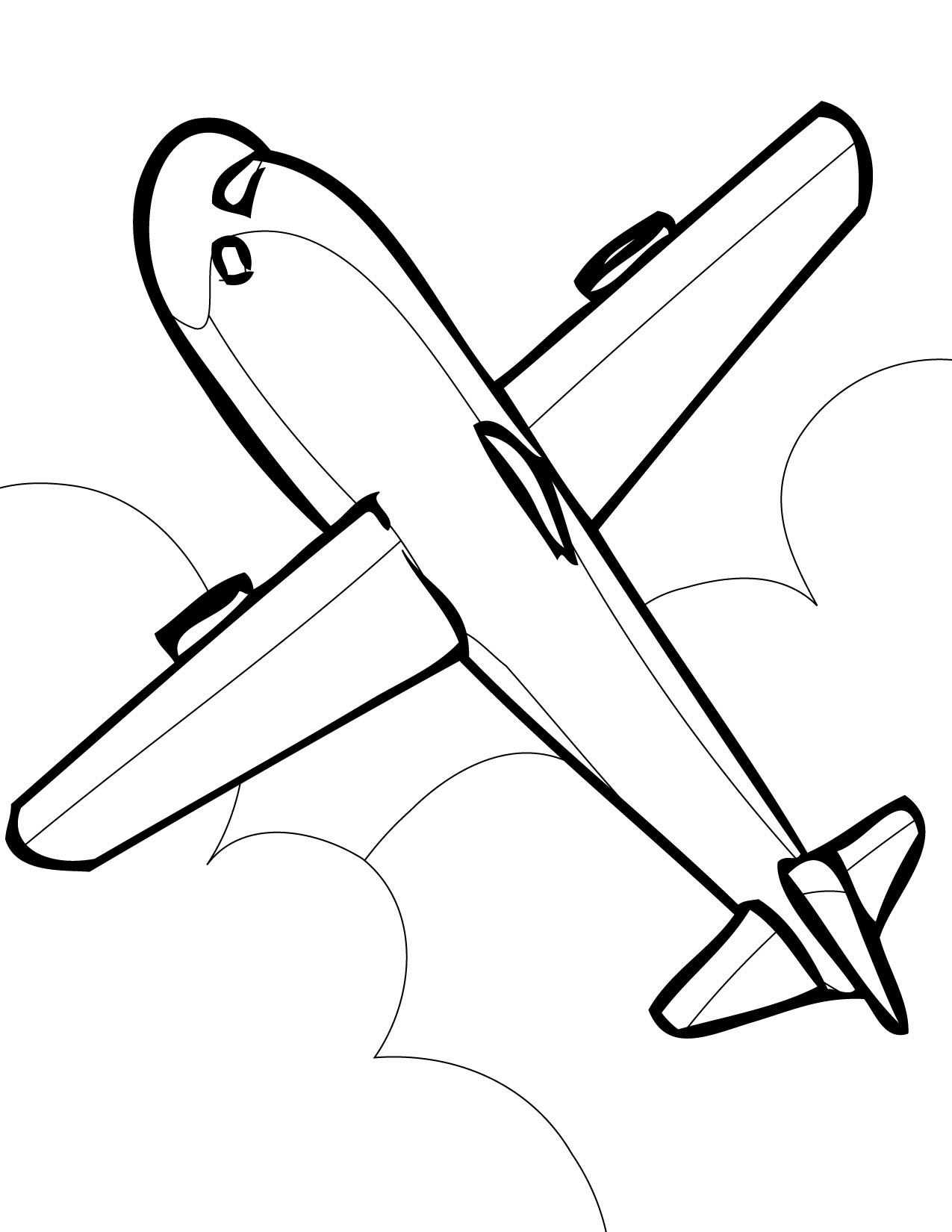 Раскраска самолёт Дасти