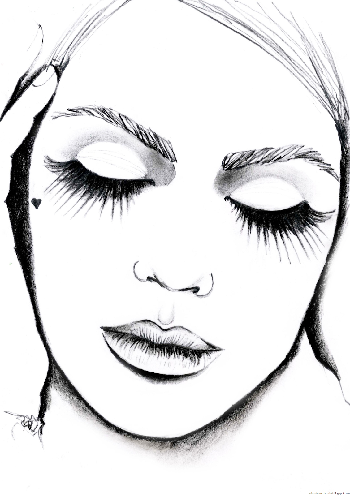 Картинки лицо для макияжа (55 фото) » рисунки для срисовки на lilyhammer.ru