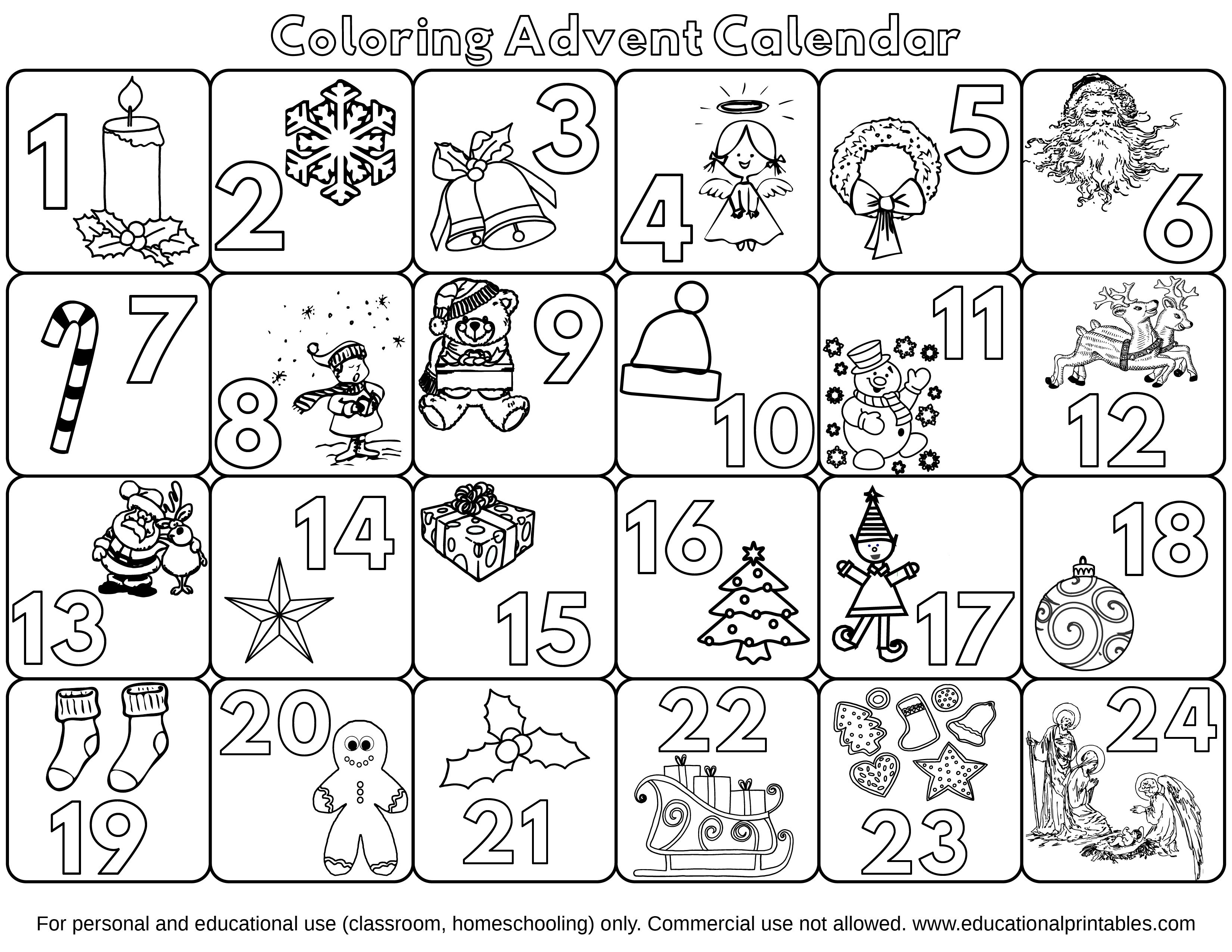 Задания для новогоднего адвент-календаря для детей