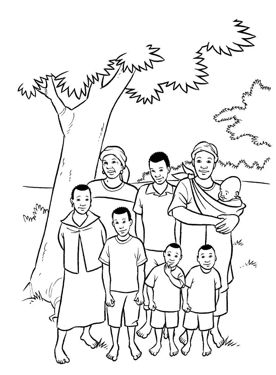Раскраска «Моя дружная семья», 16 стр., формат А4