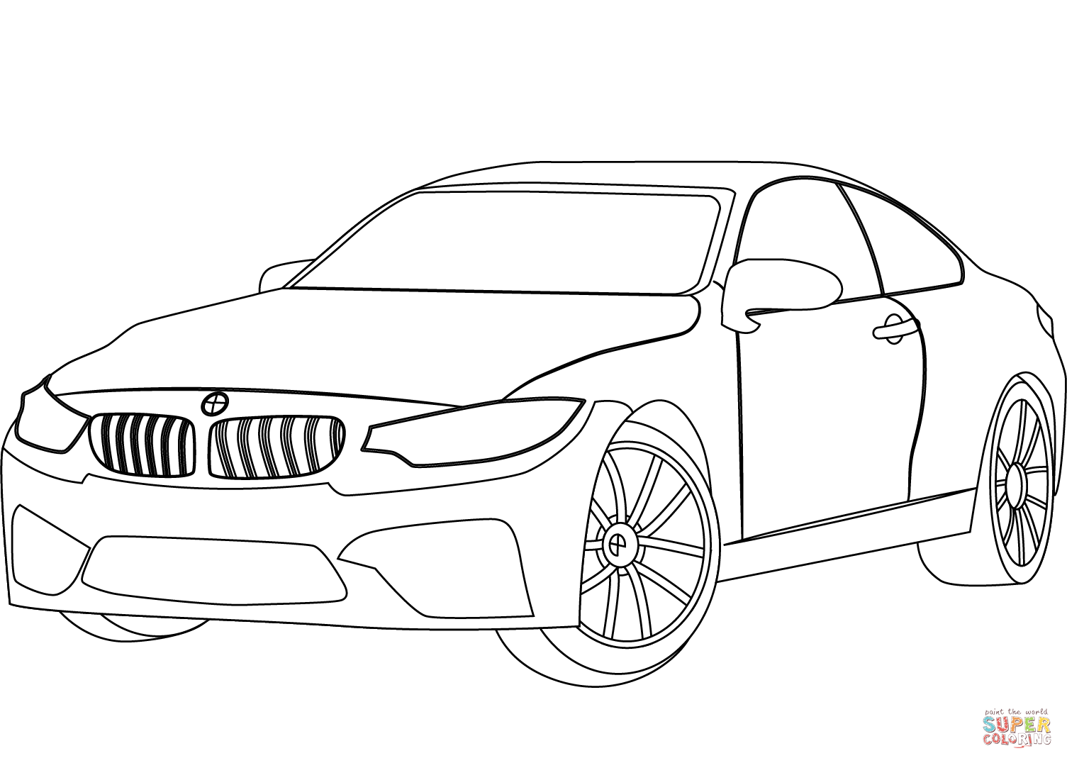Раскраски БМВ. +70 раскрасок с машинами BMW