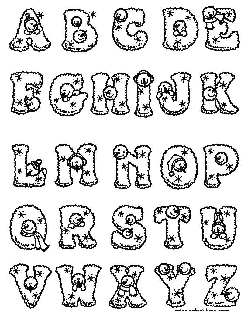 Карточки английского алфавита с картинками для детей