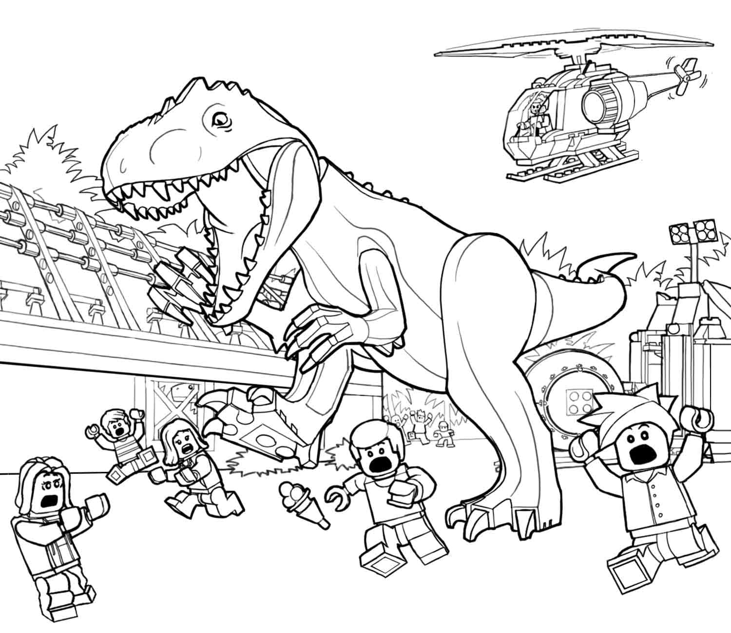 Деревянный конструктор-раскраска Robotime динозавр T-Rex