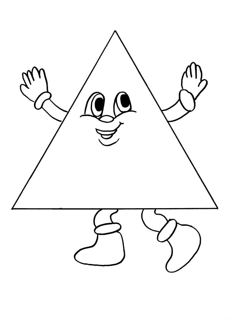 Раскраска фигуры Треугольник