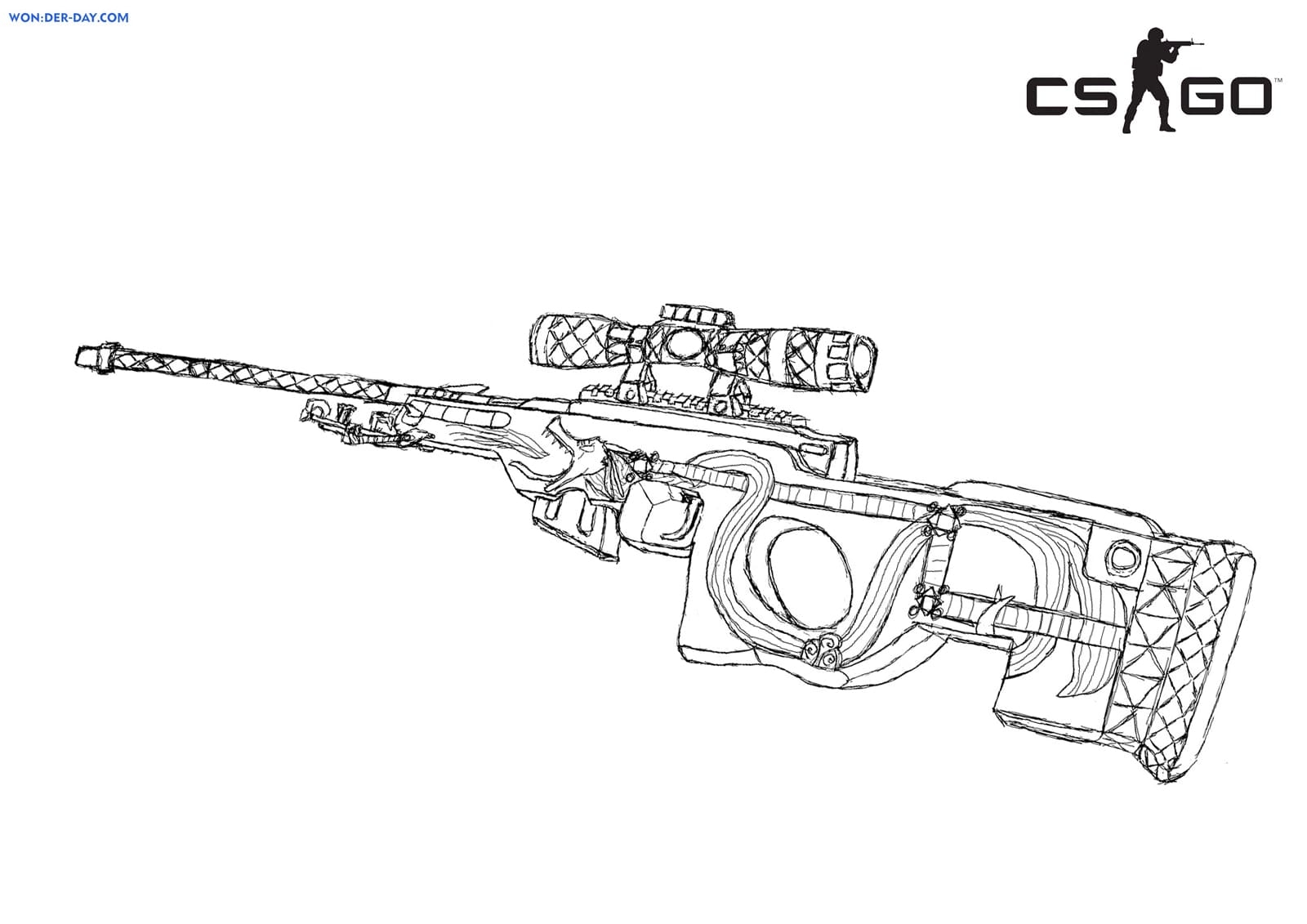 Раскраска «Император» для M4A4 из игры CS:GO