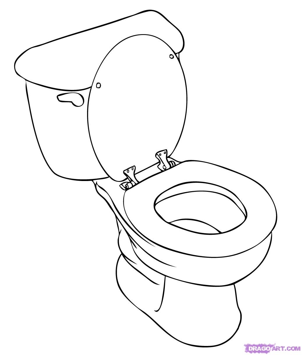 Раскраска онлайн Скибиди Туалет голова из унитаза бесплатно