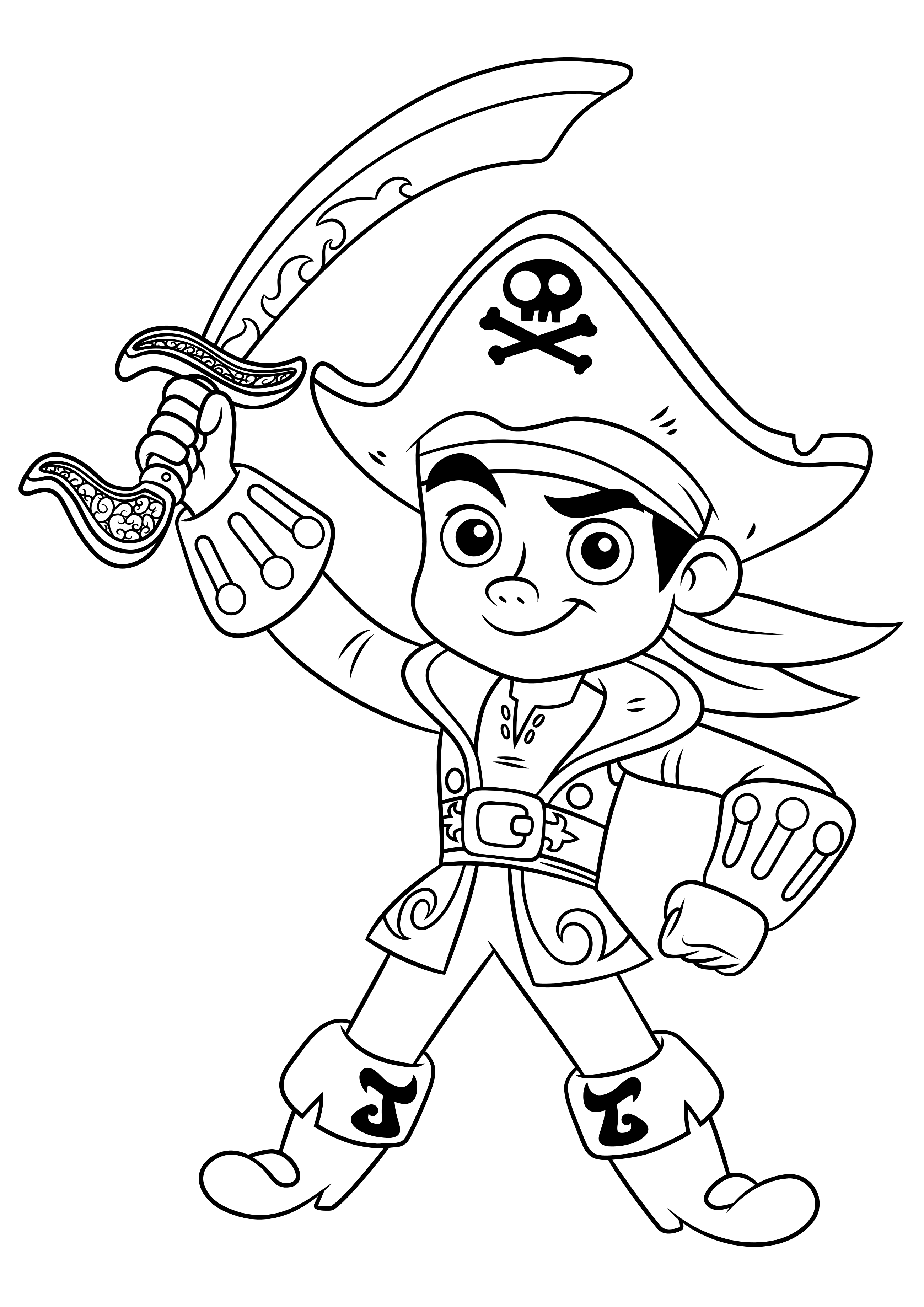 Раскраска по Номерам Пираты