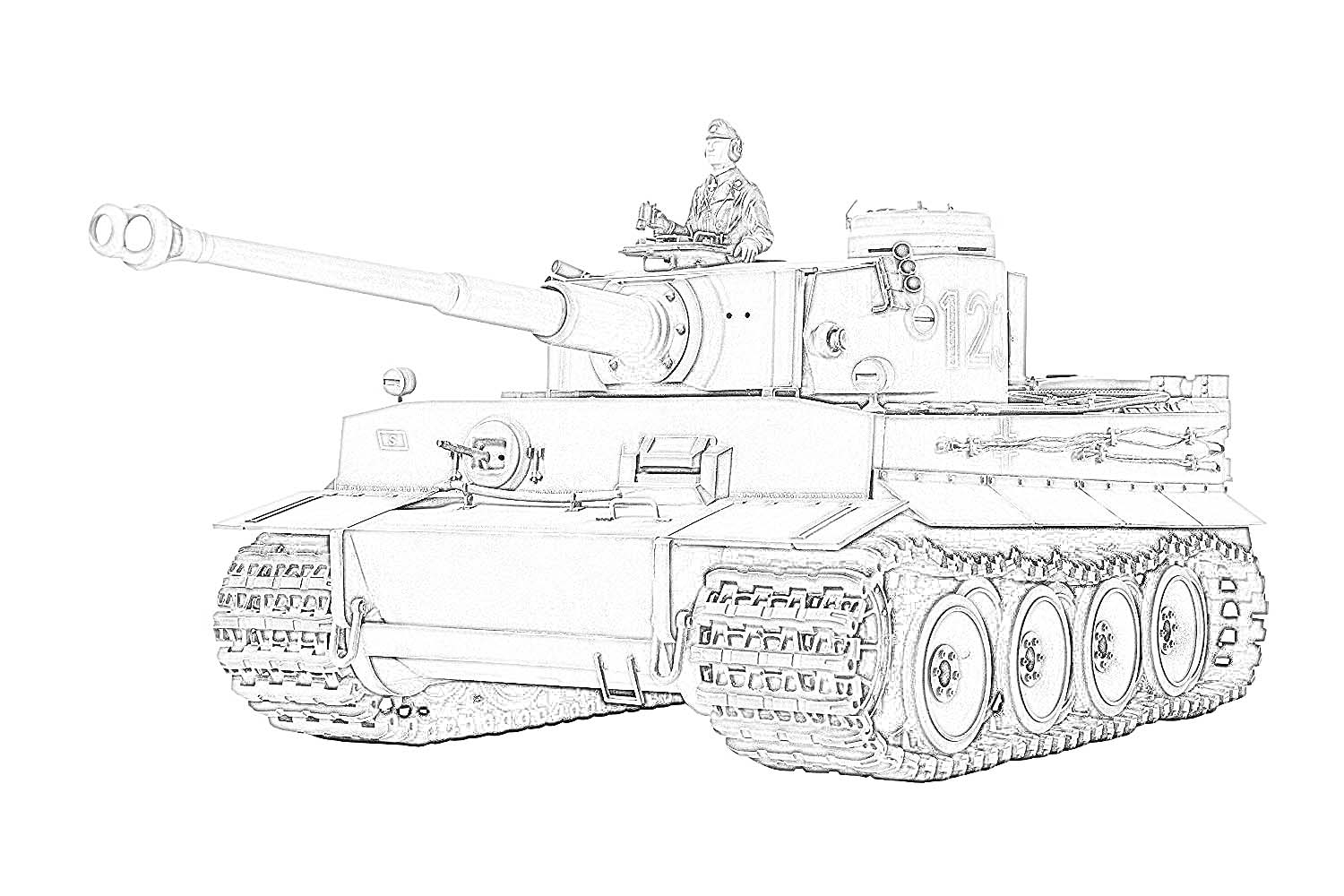 Покраска и имитация различных эффектов танка Tiger