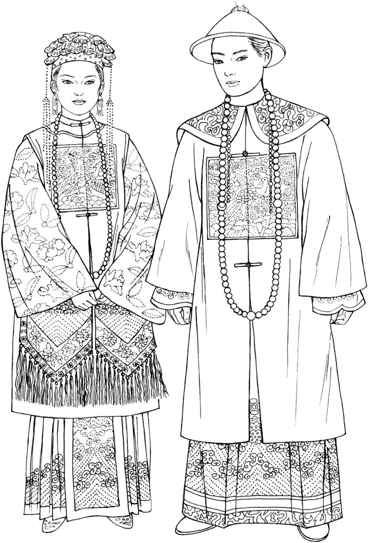 Рисунок юноши в народном костюме