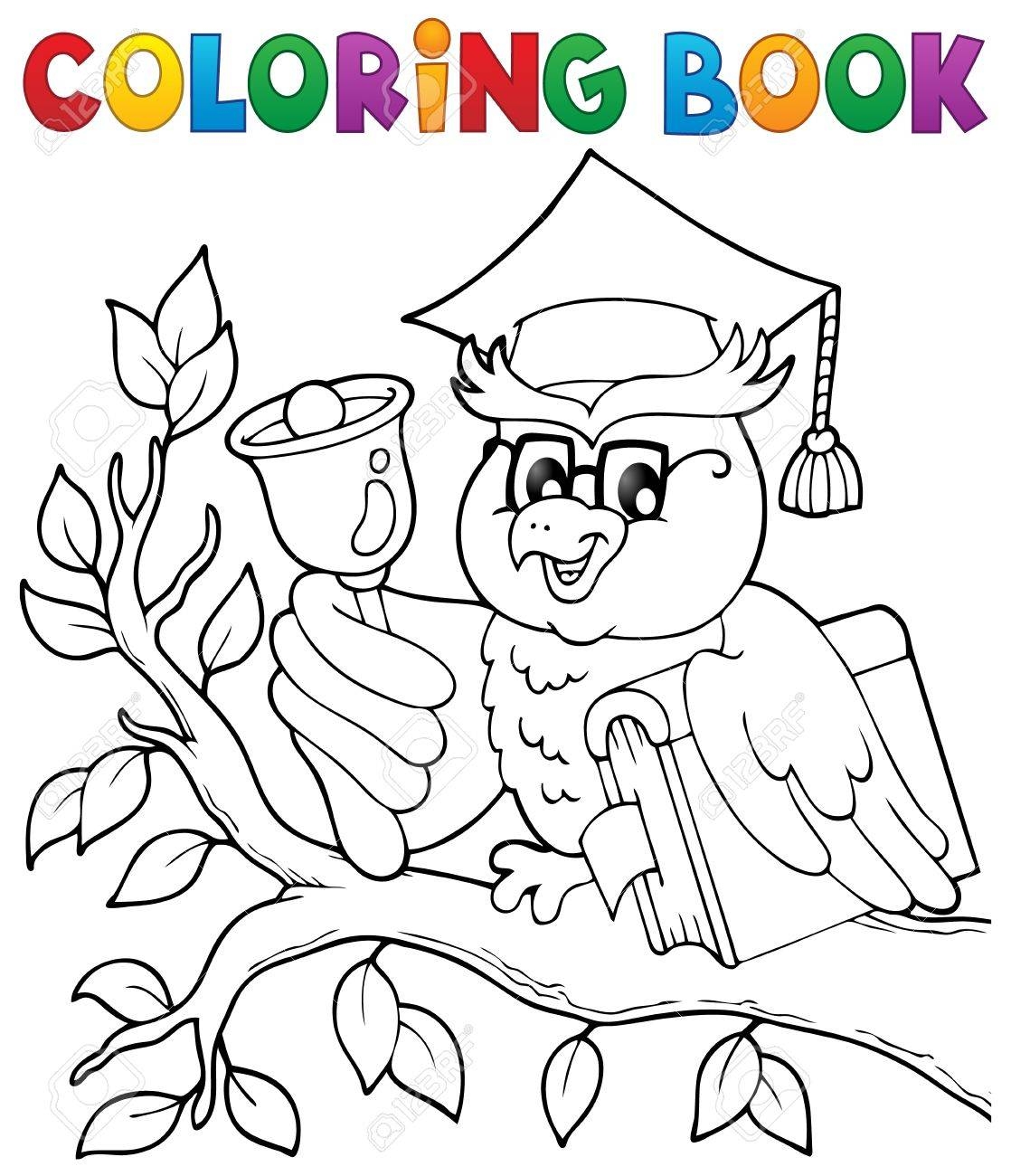 Раскраска мудрая сова для детей распечатать