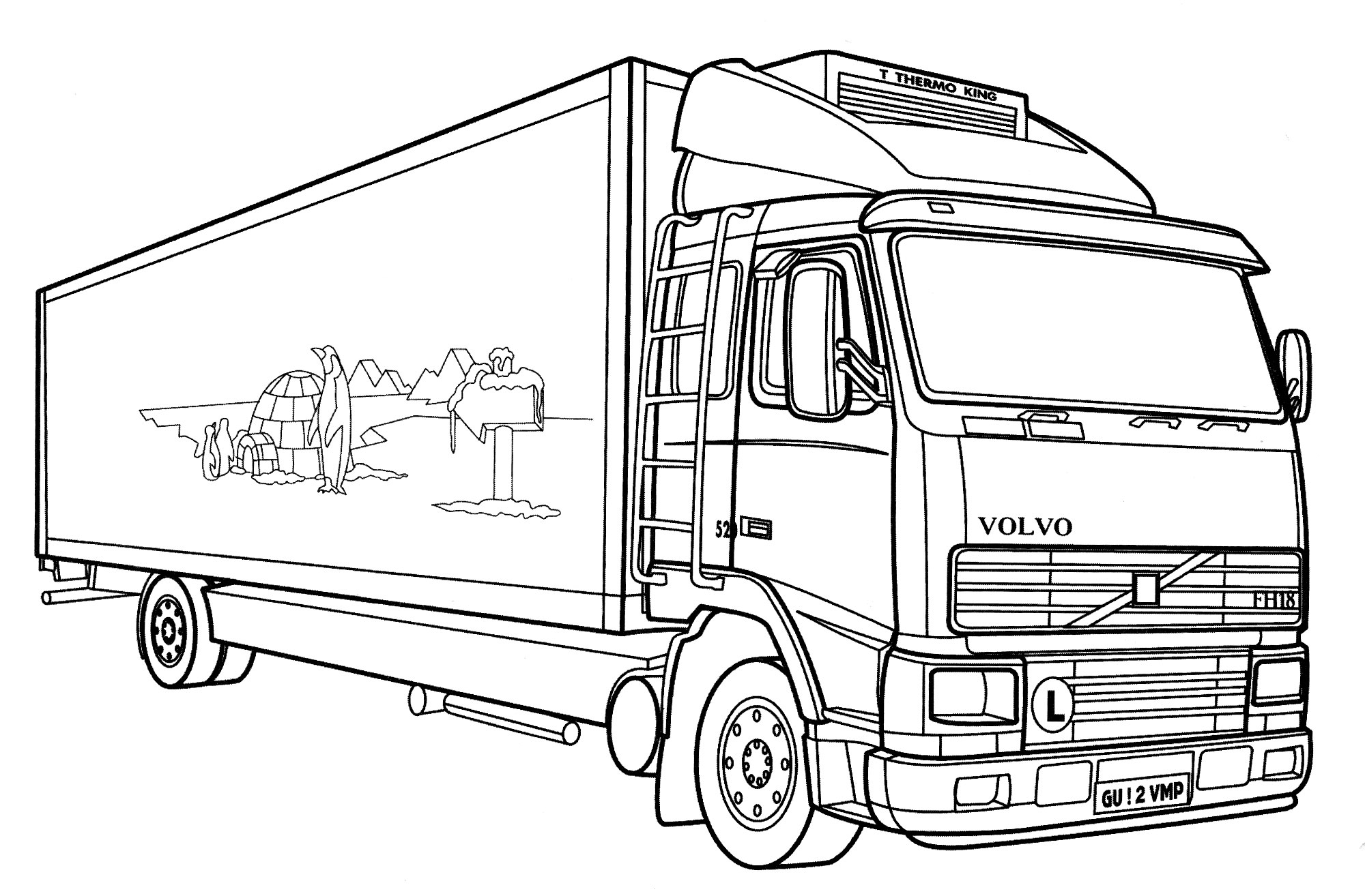 Поэтапное рисование грузовой машины