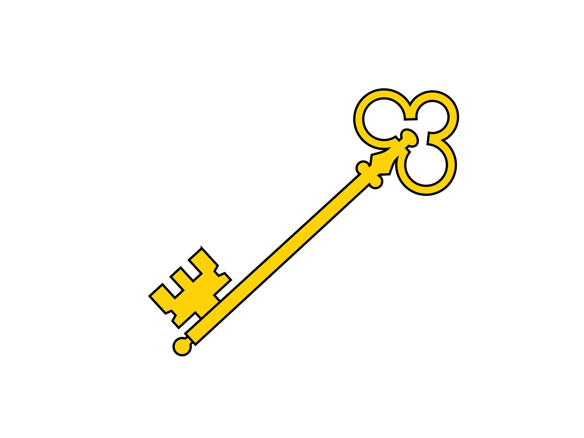нарисованный ключ буратино