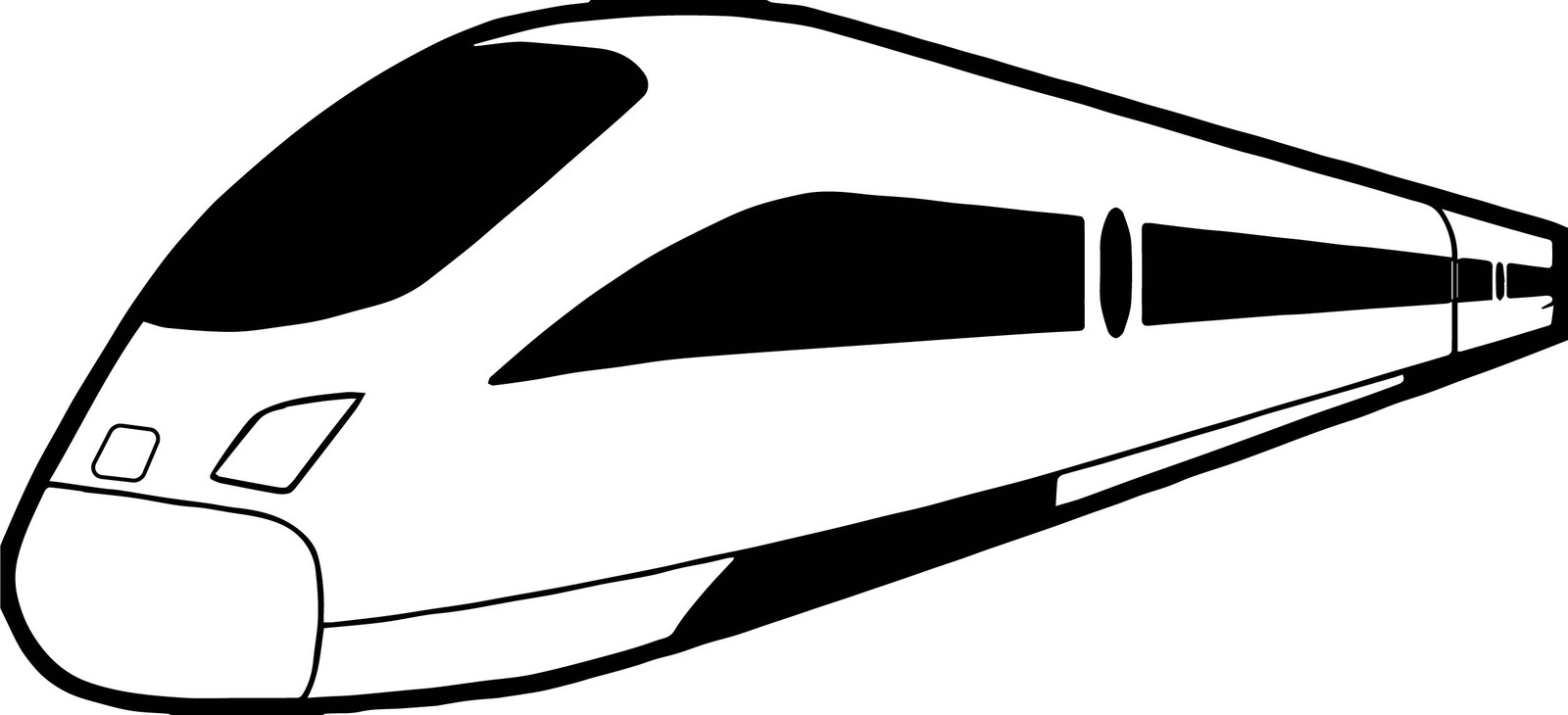«Высокоскоростной поезд» скачать раскраски