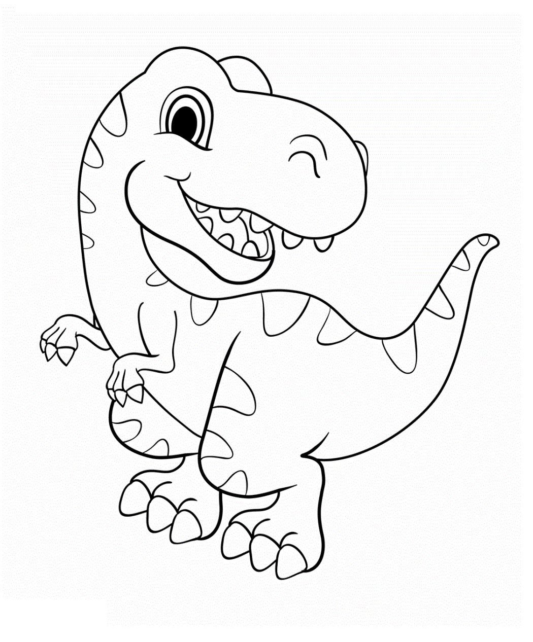 Раскраска для детей Динозавры