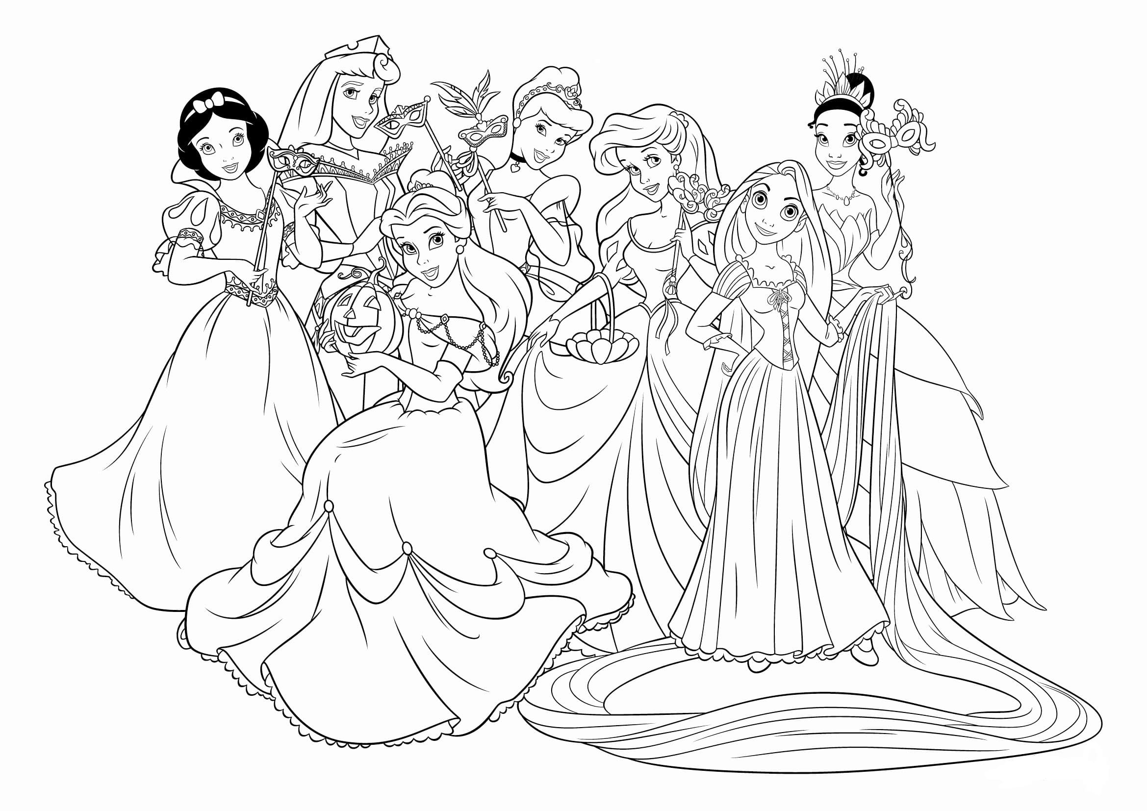 Раскраски Принцессы | Персонажи, герои, принцессы, скачать и распечатать бесплатно