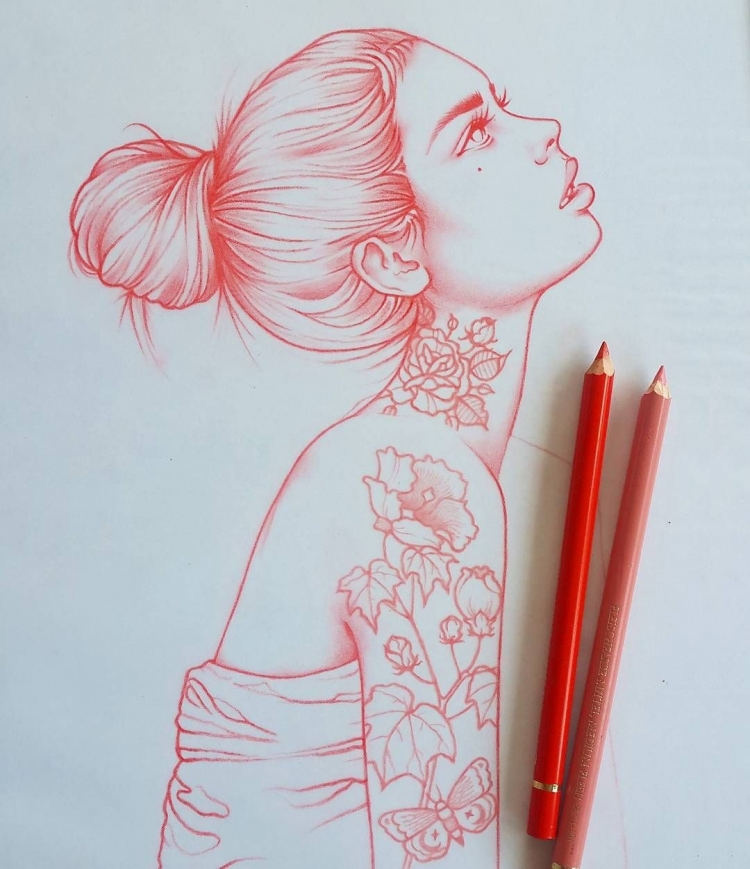 Идеи для рисунков девушек