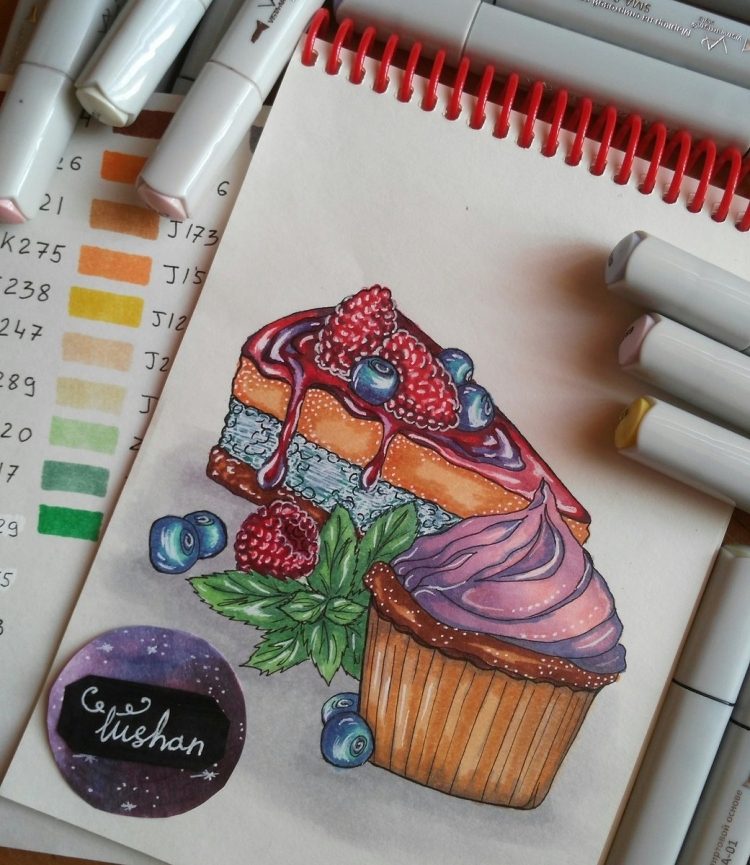 Что нарисовать маркерами легко