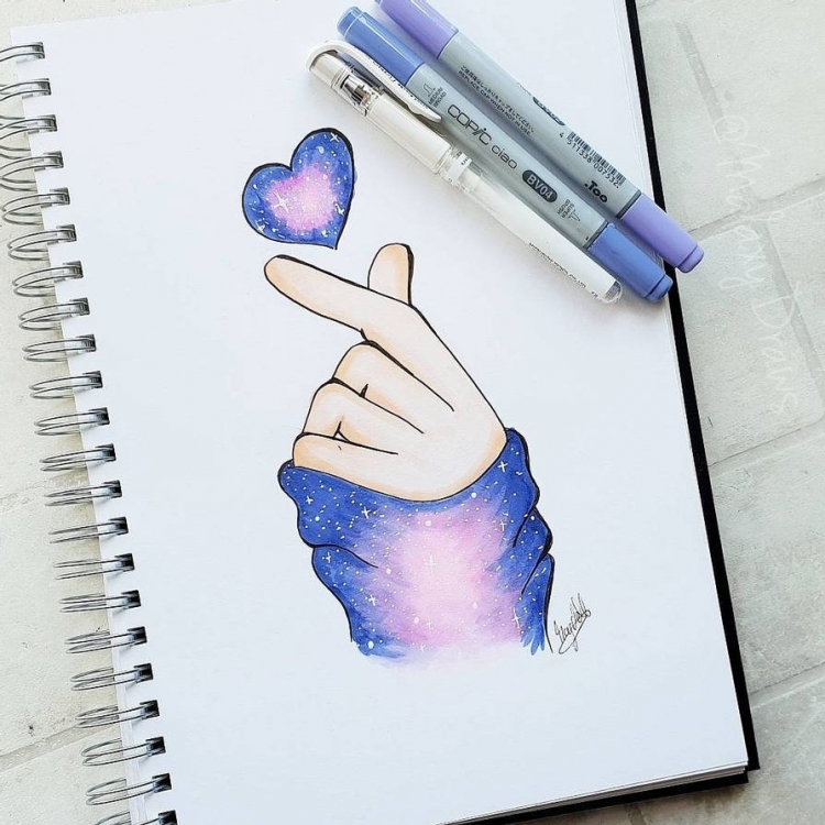 Рисунки для срисовки фломастерами