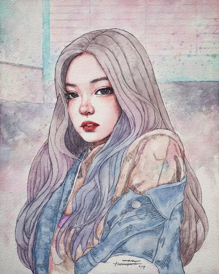 Рисунки акварелью