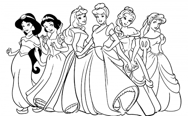 Раскраска Принцессы Disney с образцом Лев ИД