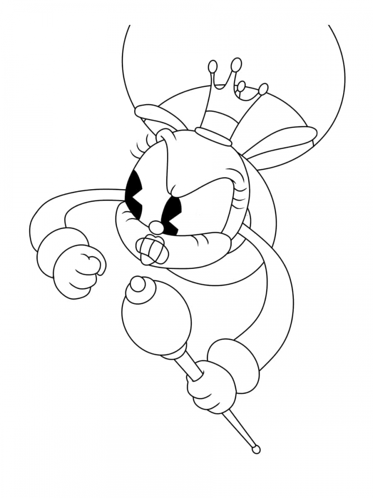 Cuphead боссы раскраска