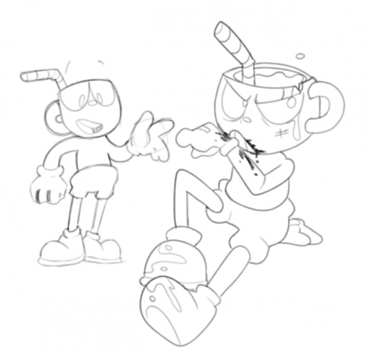 Cuphead чб