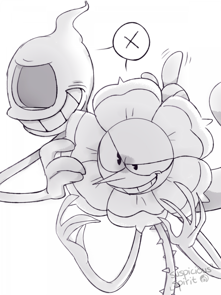 Cuphead тату эскизы