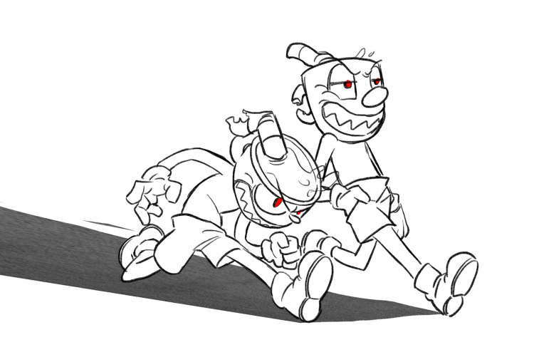 Cuphead раскраска